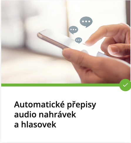 Automatické přepisy audio nahrávek a hlasovek